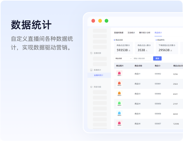 保利威直播数据统计能力可用于直播复盘和运营分析