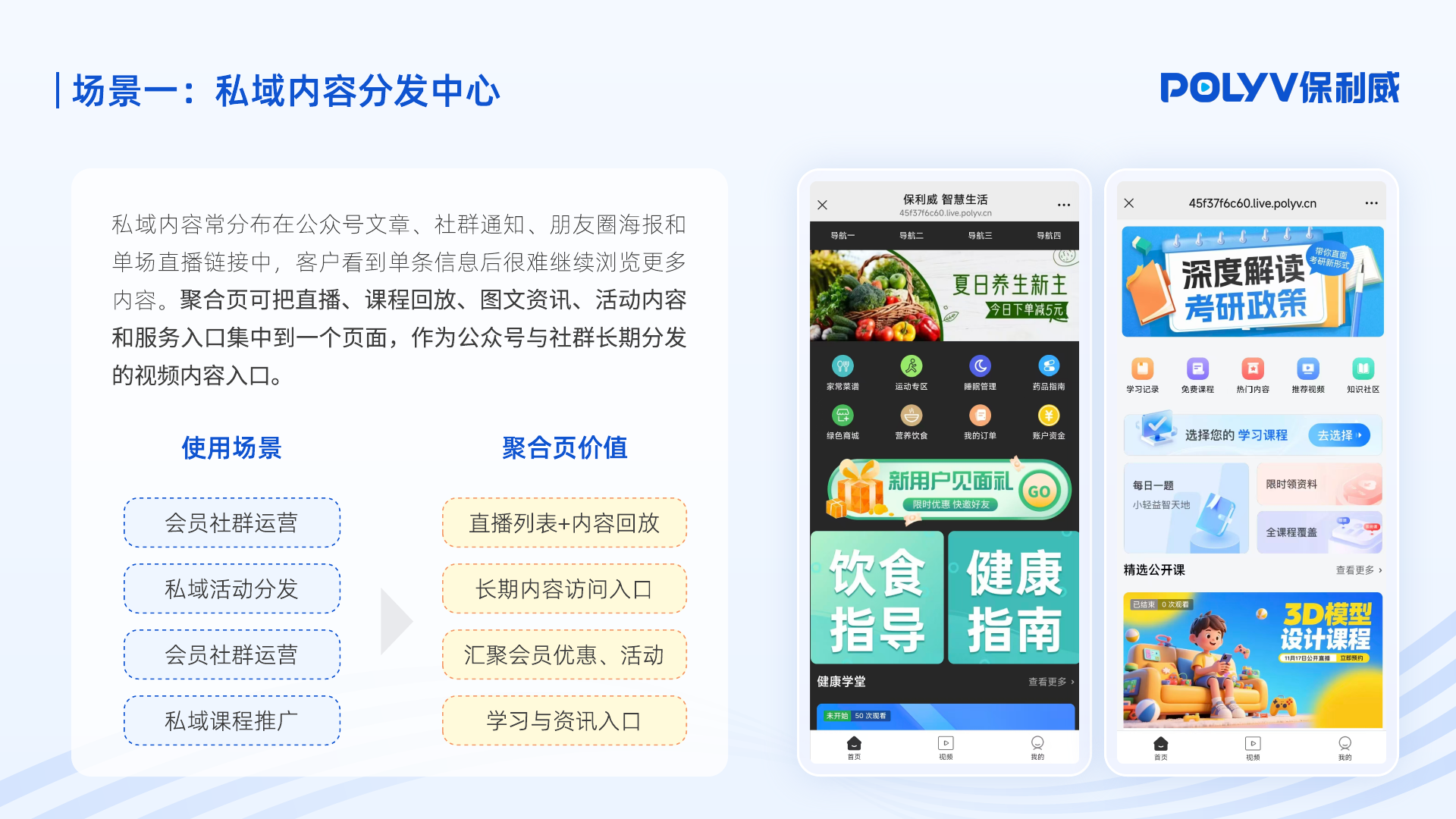 与本题业务相匹配的场景页面与内容组织示意