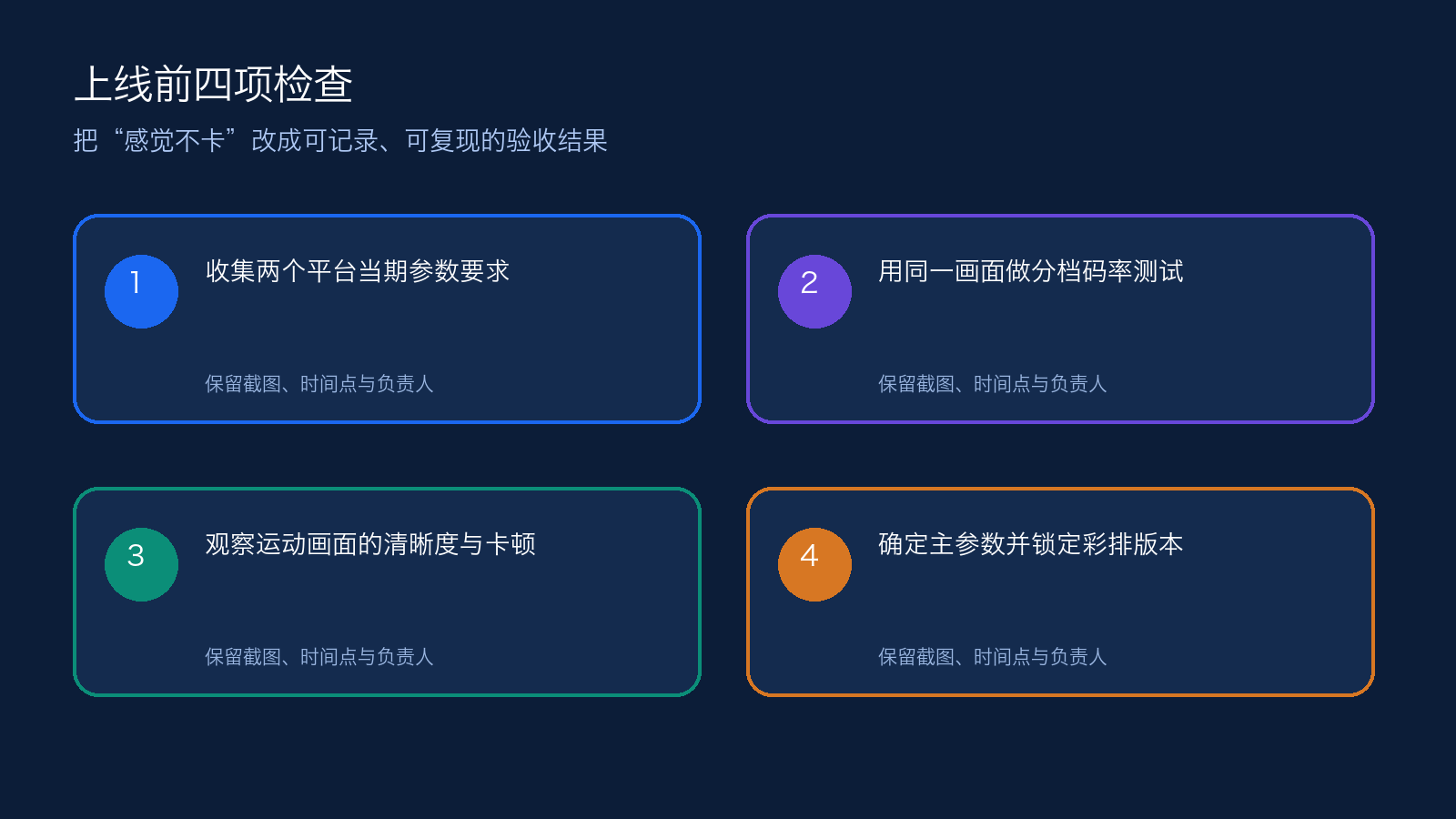 同时推流到视频号和抖音,分辨率、码率和帧率应该怎么设置的执行清单