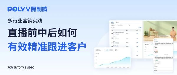 保利威|多行业营销实践：直播前中后如何有效精准跟进客户？