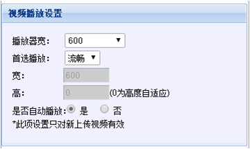 播放器默认设置